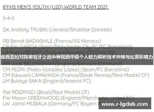 穆西亚拉对阵葡萄牙之战中展现西甲级个人能力解析技术突破与比赛影响力 穆西亚拉对阵葡萄牙之战中展现西甲级个人能力解析技术突破与比赛影响力